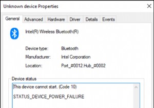 फिक्स:इंटेल वायरलेस ब्लूटूथ कोड 10 शुरू नहीं कर सकता - स्थिति डिवाइस पावर विफलता।