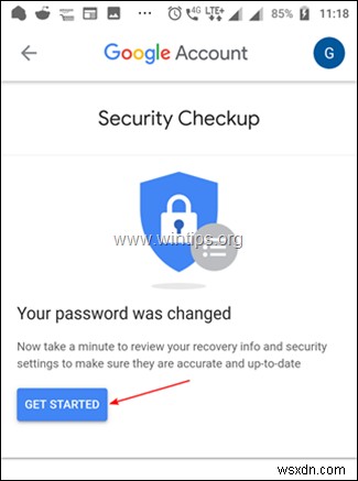 Gmail पासवर्ड कैसे बदलें (Google खाता पासवर्ड)।