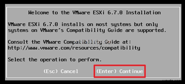 बेयर मेटल सर्वर पर vSphere ESXi 6.7 कैसे स्थापित करें।