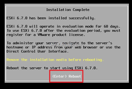बेयर मेटल सर्वर पर vSphere ESXi 6.7 कैसे स्थापित करें।