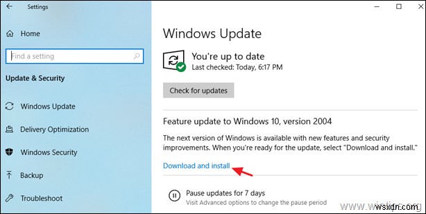 FIX:Windows 10 2004 अद्यतन स्थापित करने में विफल रहा (हल किया गया)