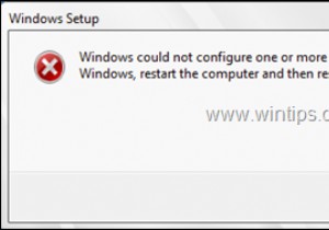 FIX:Windows 10 अपडेट (समाधान) में एक या अधिक सिस्टम घटकों को कॉन्फ़िगर नहीं कर सका।