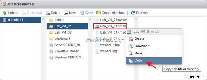 vSphere Hypervisor ESXi 6.7 पर वर्चुअल मशीन का क्लोन कैसे बनाएं। 