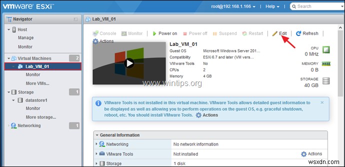 vSphere Hypervisor ESXi 6.7 पर वर्चुअल मशीन का क्लोन कैसे बनाएं। 