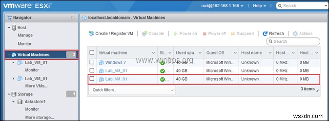 vSphere Hypervisor ESXi 6.7 पर वर्चुअल मशीन का क्लोन कैसे बनाएं। 