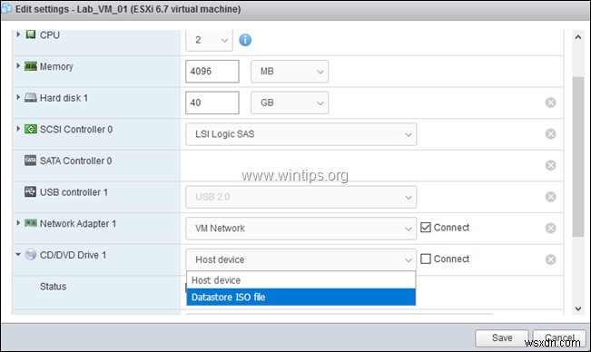 vSphere Hypervisor ESXi 6.7 पर वर्चुअल मशीन कैसे बनाएं