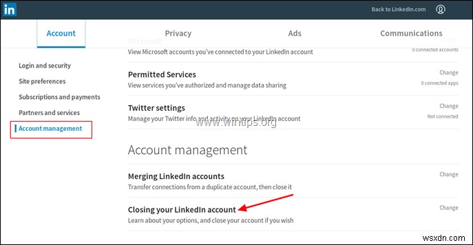 लिंक्डइन अकाउंट को स्थायी रूप से कैसे हटाएं।
