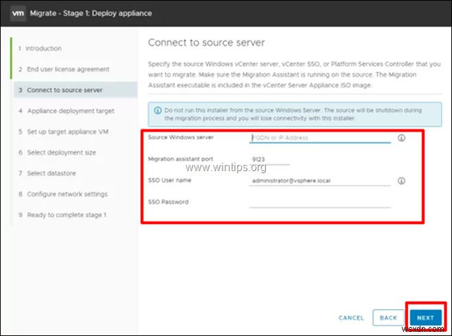 विंडोज पर VMware vCenter सर्वर को VCSA 6.7 में कैसे माइग्रेट करें