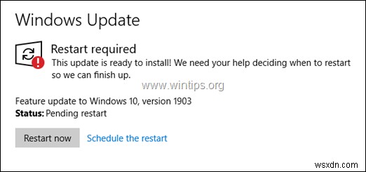 Windows 10 अपडेट को कैसे रद्द करें जो प्रगति पर है।