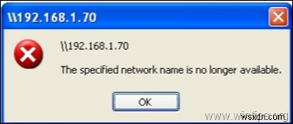 FIX:निर्दिष्ट नेटवर्क नाम अब उपलब्ध नहीं है। (समाधान)