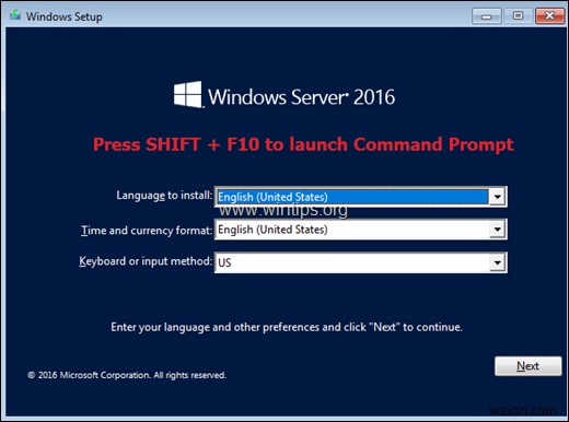 यदि Windows प्रारंभ करने में विफल रहता है तो सर्वर 2016/2019 में F8 कुंजी को कैसे सक्षम करें।