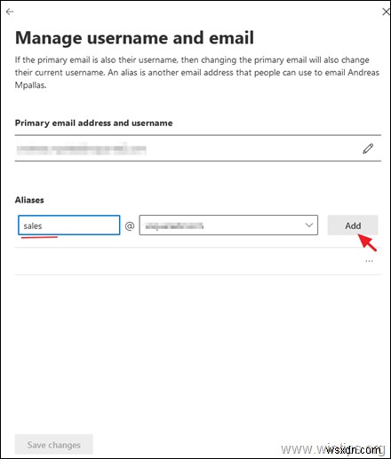 Office365 में ईमेल उपनाम कैसे जोड़ें।