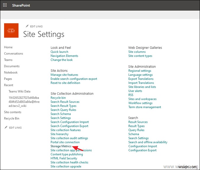 FIX:SharePoint में स्थान समाप्त हो रहा है। इस साइट का संग्रहण स्थान लगभग समाप्त हो गया है।