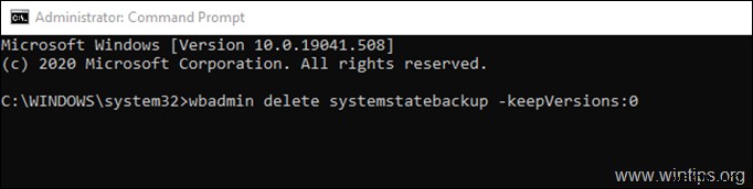 सर्वर 2016/2012 पर Windows सर्वर बैकअप कैसे हटाएं।
