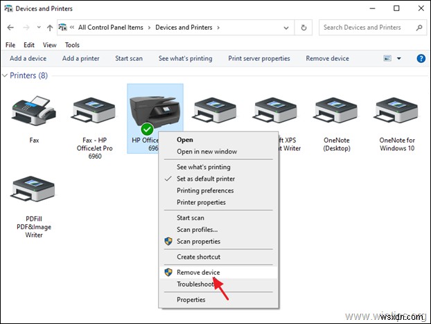 FIX:नेटवर्क प्रिंटिंग में त्रुटि 0x00000709 (तत्व नहीं मिला)