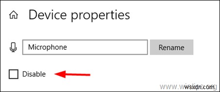 Windows 10 पर माइक्रोफ़ोन को अक्षम या सक्षम कैसे करें।