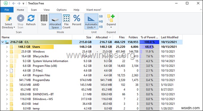 Windows 10 पर सबसे बड़ी फ़ाइलें आसानी से कैसे खोजें?