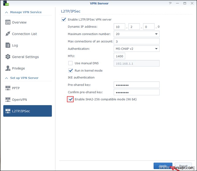 Synology NAS को VPN सर्वर (L2TP) के रूप में कैसे सेटअप करें और इसे ग्राहकों से कैसे एक्सेस करें।