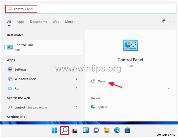 Windows 11 में कंट्रोल पैनल कैसे खोलें