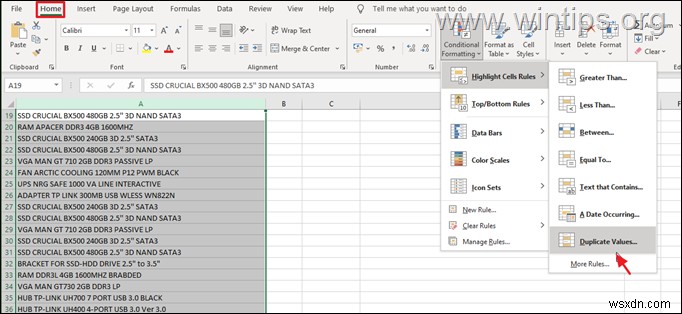 Excel में डुप्लीकेट कैसे खोजें और निकालें।