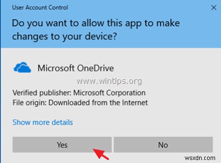 Windows 10 पर OneDrive ऐप को कैसे रीसेट करें।