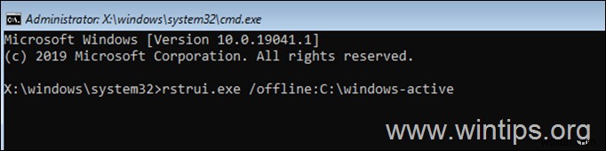 FIX:आपको WinRE से सिस्टम रिस्टोर में इस ड्राइव पर सिस्टम प्रोटेक्शन को इनेबल करना होगा।