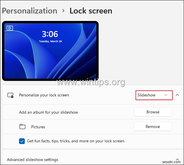 Windows 11 में लॉक स्क्रीन का बैकग्राउंड कैसे बदलें।