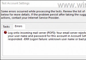 FIX:Outlook 0x800CCC92 लॉगऑन Office365 POP3 मेल सर्वर में विफलता। (समाधान)
