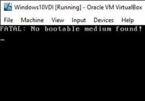 VirtualBox कोई बूट करने योग्य माध्यम नहीं मिला! प्रणाली थम जाना। (समाधान)