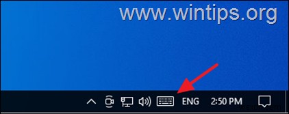 Windows 10 पर ऑन-स्क्रीन कीबोर्ड को सक्षम-अक्षम कैसे करें।