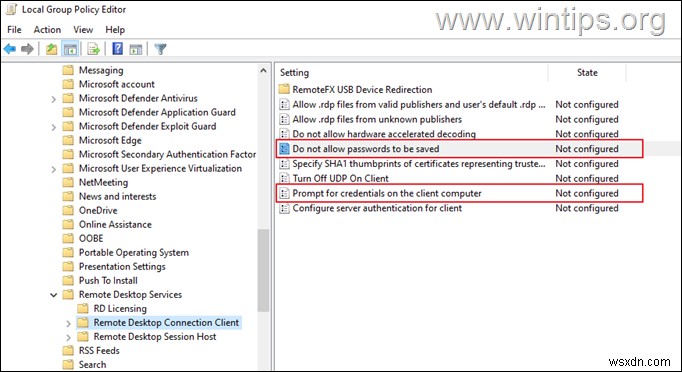 FIX:Windows दूरस्थ डेस्कटॉप क्रेडेंशियल सहेजता नहीं है। (हल किया) 