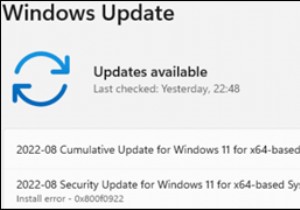 FIX:KB5012170 इंस्टॉल करने में विफल (0X800f0922) [समाधान]