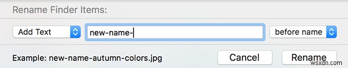 अपने Mac पर फ़ाइलों का नाम बदलने का बल्क कैसे करें