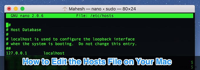 Mac पर होस्ट्स फ़ाइल को कैसे संपादित करें