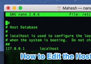 Mac पर होस्ट्स फ़ाइल को कैसे संपादित करें