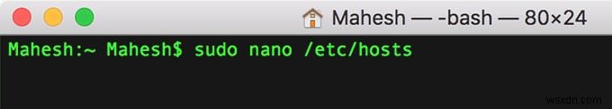 Mac पर होस्ट्स फ़ाइल को कैसे संपादित करें