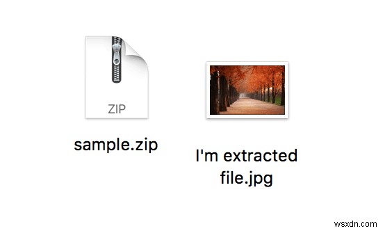 Mac पर Zip, RAR, TAR और BIN फ़ाइलें खोलें