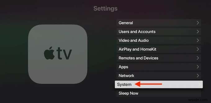 Apple TV पर tvOS कैसे अपडेट करें