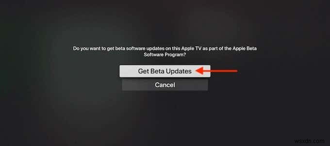 Apple TV पर tvOS कैसे अपडेट करें