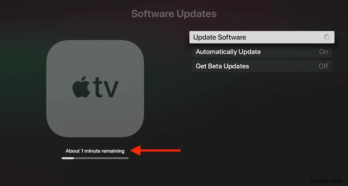 Apple TV पर tvOS कैसे अपडेट करें