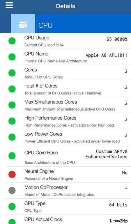 अपने iPhone पर RAM, CPU और बैटरी के उपयोग की निगरानी करना