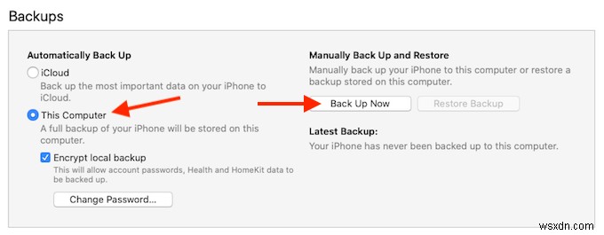 Mac पर अपने iPhone का बैकअप कैसे लें