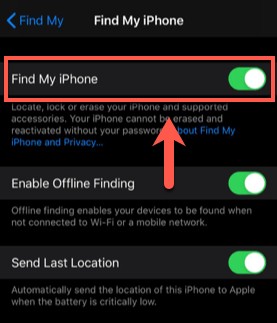 फाइंड माई आईफोन को कैसे बंद करें