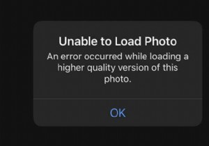 iPhone पर  इस फ़ोटो के उच्च गुणवत्ता वाले संस्करण को लोड करते समय हुई एक त्रुटि  को कैसे ठीक करें