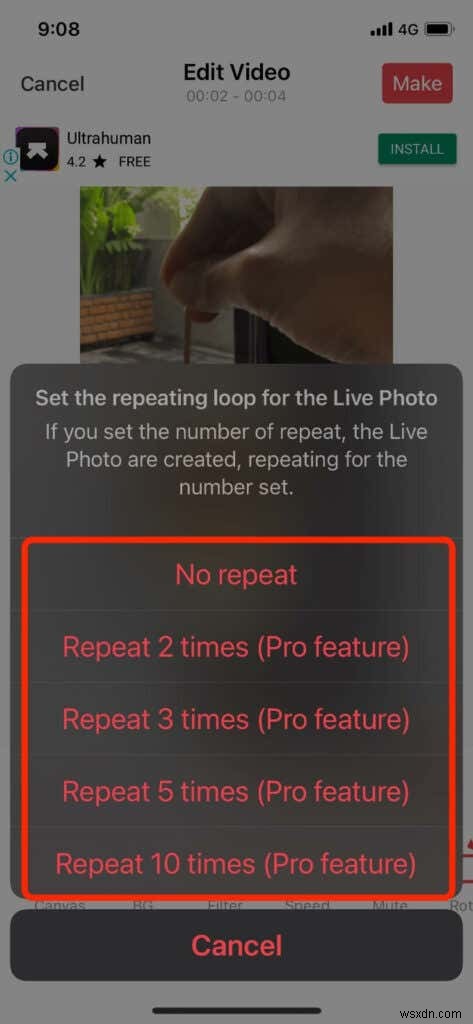 वीडियो को लाइव फोटो में कैसे बदलें