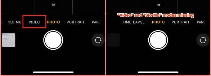 iPhone कैमरा वीडियो सेटिंग्स और विकल्प गुम हैं? ठीक करने के 8 तरीके