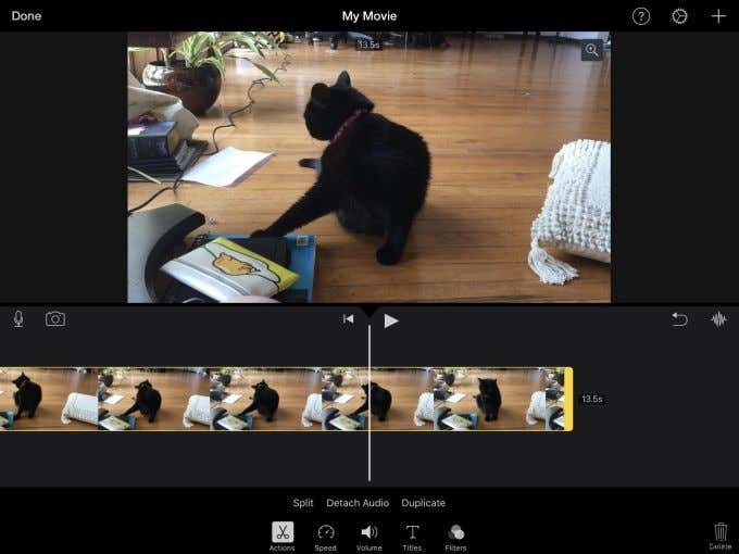 iPad पर iMovie का उपयोग कैसे करें