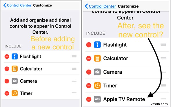 iOS में कंट्रोल सेंटर पैनल को कैसे कस्टमाइज़ करें