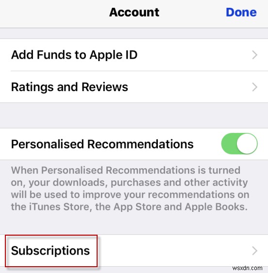 अपने iDevice पर अपने iOS सब्सक्रिप्शन को कैसे देखें और रद्द करें﻿ 