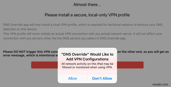 DNS ओवरराइड के साथ iOS में सेलुलर पर कस्टम DNS सर्वर का उपयोग करें
